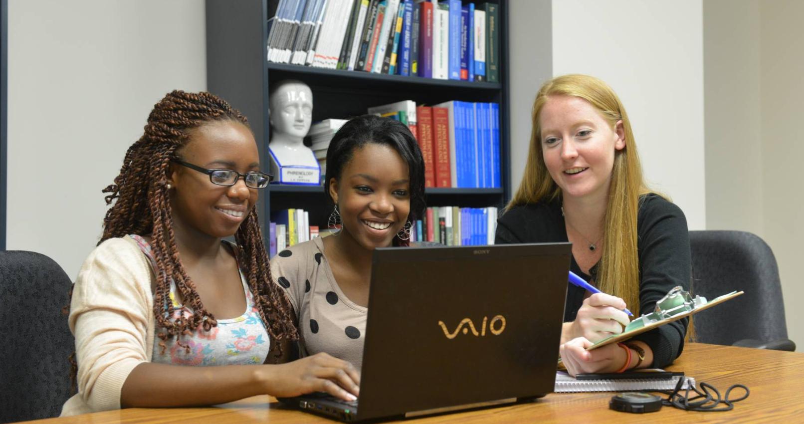 students at desk